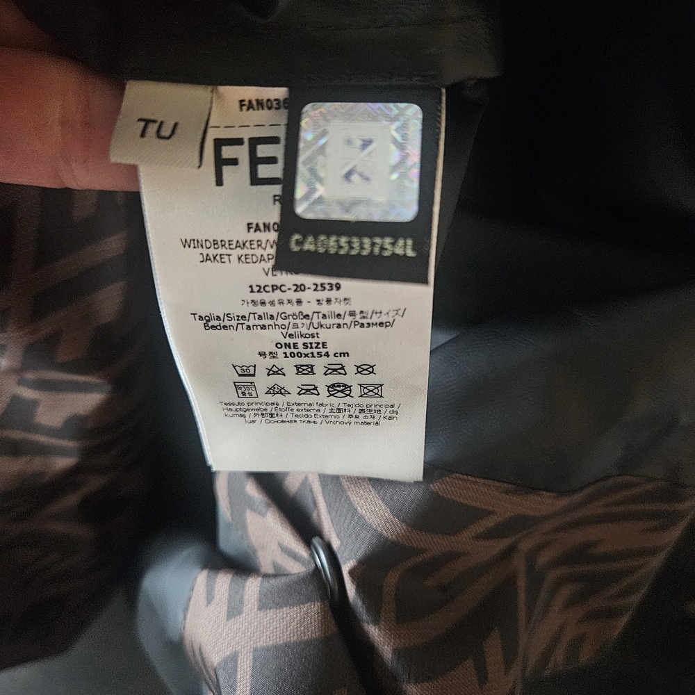 Fendi FF Vertigo Rain Jacket. Originally $2100 - Picture 10 of 15